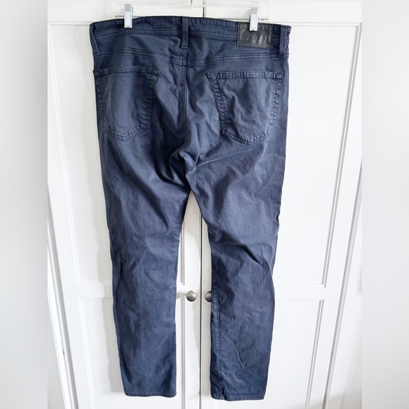 AG Tellis SUD Blue Sz 36x34 SUEDED MODERN SLIM MEN’S Jeans - Picture 4 of 13